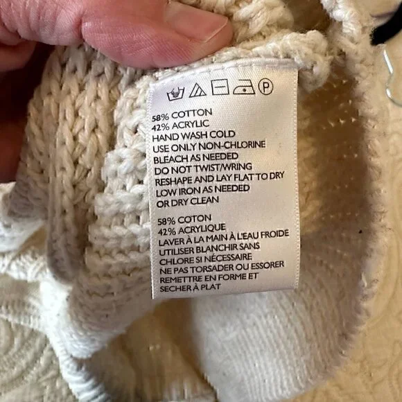 Coincidence & Chance OVERSIZED librarian boyfriend knit sweater elbow patches XS - Picture 2 of 9